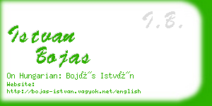 istvan bojas business card